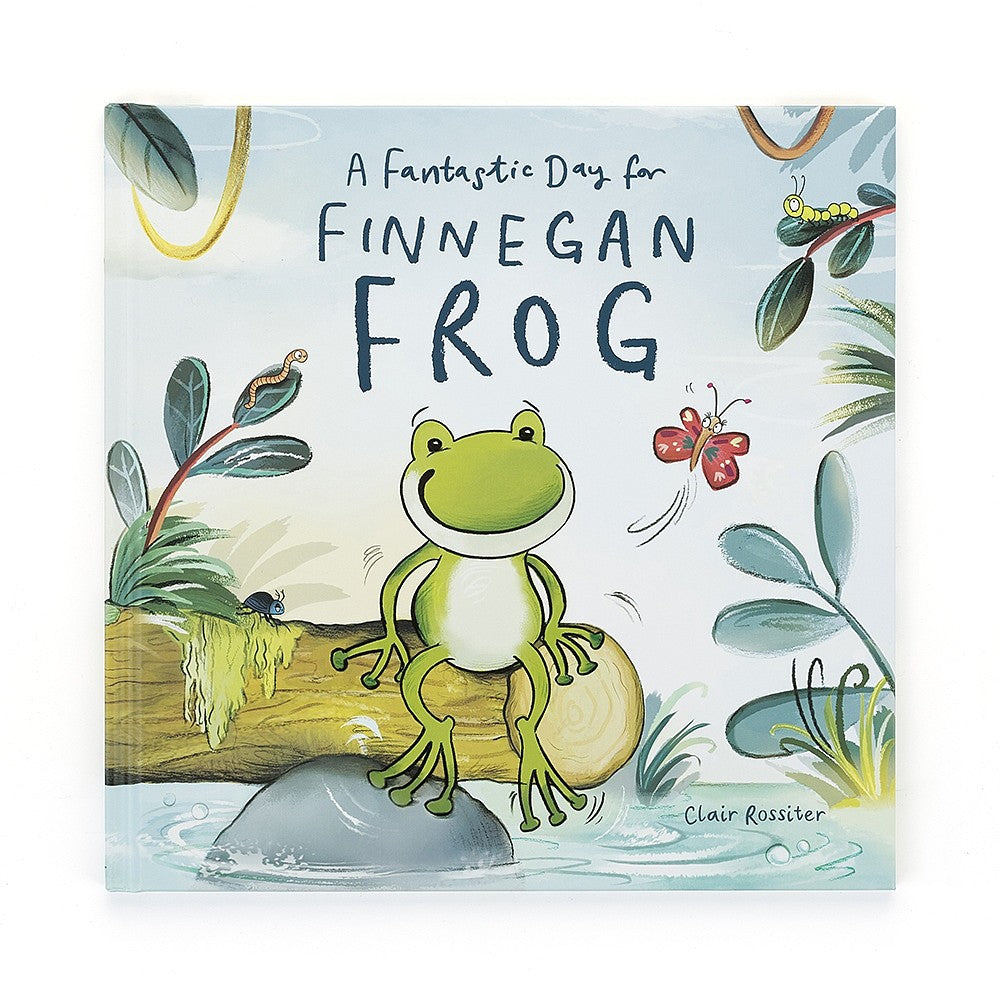 Jellycat, Książka po angielsku dla małych dzieci A Fantastic Day For Finnegan Frog