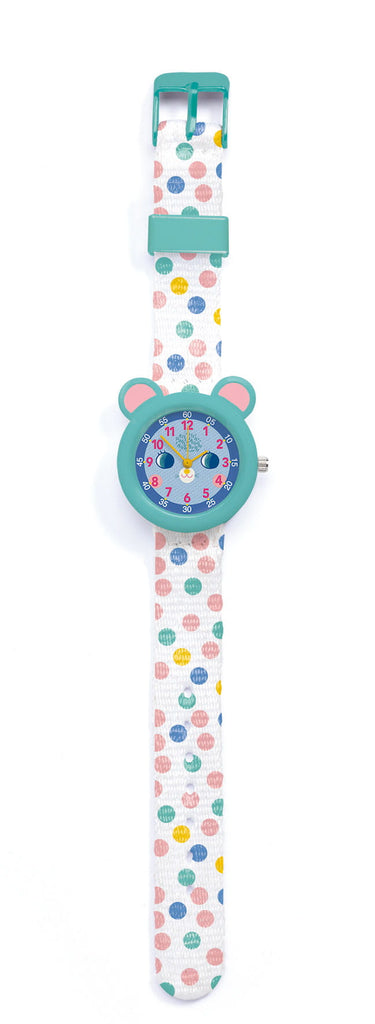 zegarek na rękę dziecięcy dla dziecka kolorowy myszka djeco
