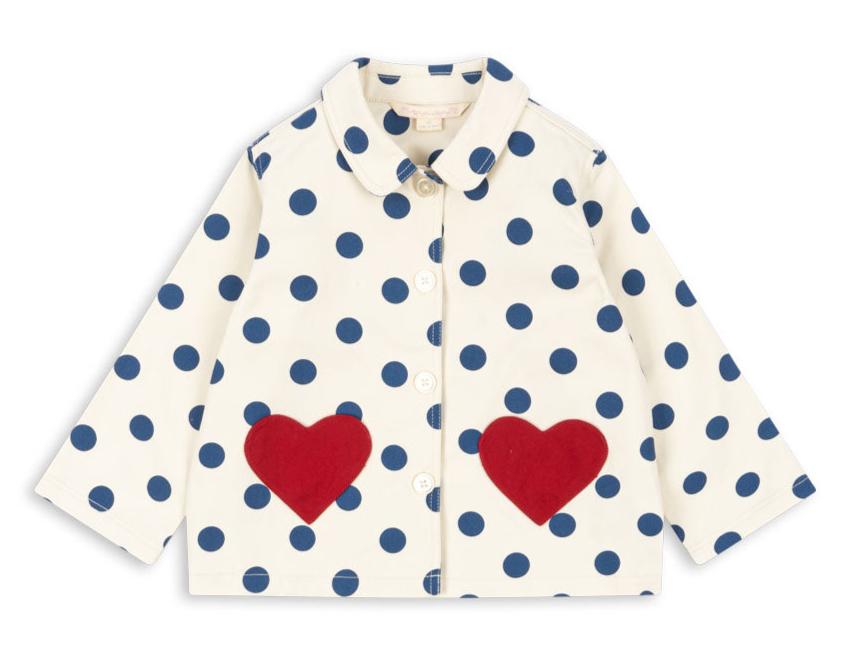 Kurtka koszulowa NOLA HEART jacket mahogany dots