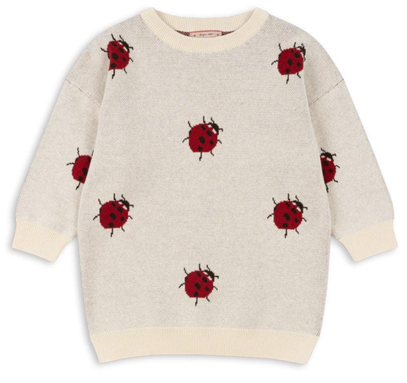 Sukienka dzianinowa LAPIS KNIT LADYBUG biedronki