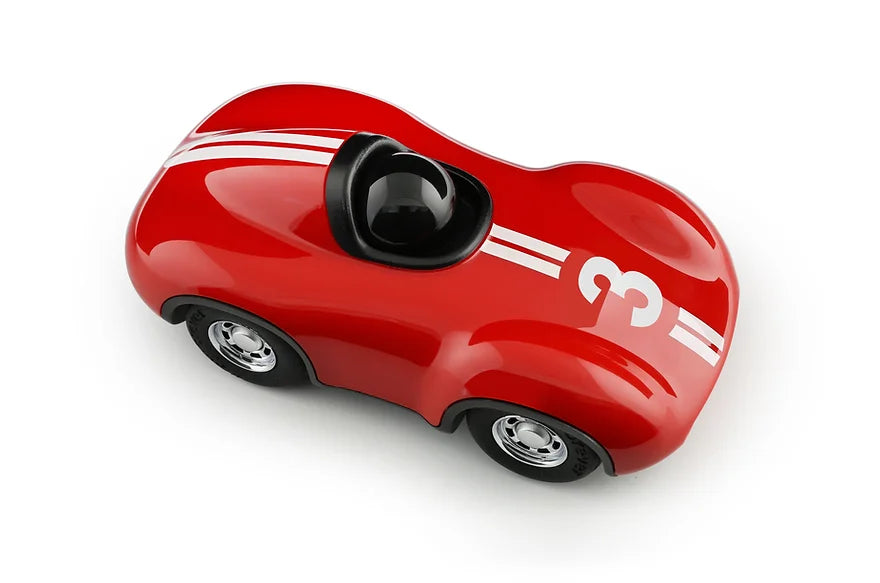 samochodzik playforever na roczek kolekcjonerski samochód wyścigówka czerwona stacjonarnie warszawa