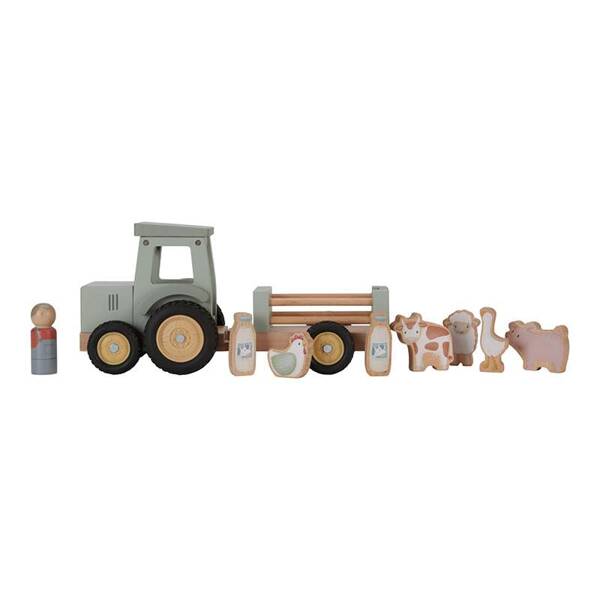 drewniany traktor pastelowy little ducth little farm sklep stacjonarny