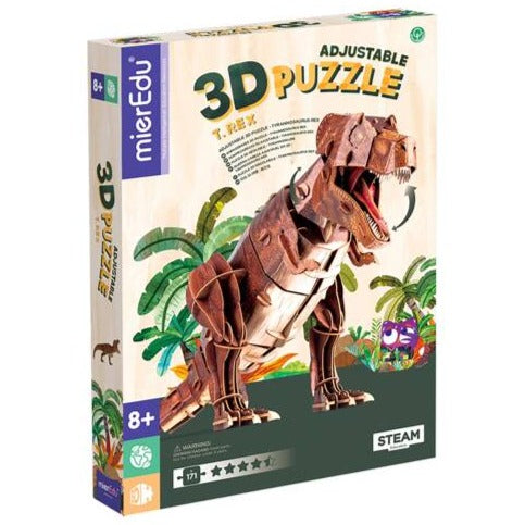 mierEdu Puzzle 3D - Tyrannosaurus rex dinozaur