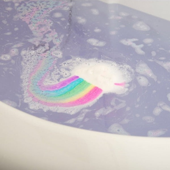 tęczowe chmurki do kąpieli kule musujące kolorowe
